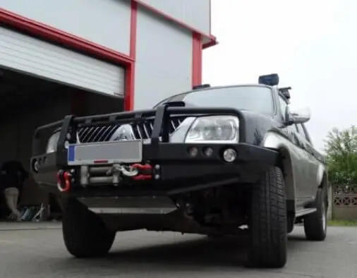 Ultimissimo Modello Paraurti Anteriore Con Supporto Verricello e Bullbar Mitsubishi L200 1996-2005