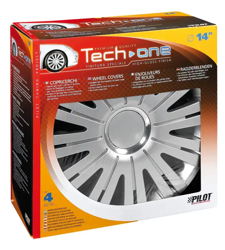 Copricerchi per auto active silver - ø 14" pilot 31556 Super Prezzo