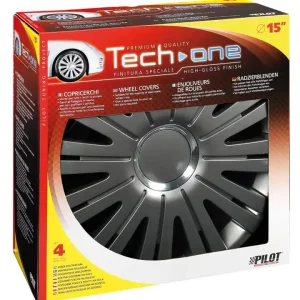 Copricerchi per auto active grafite - ø 15" pilot 31562 Novità