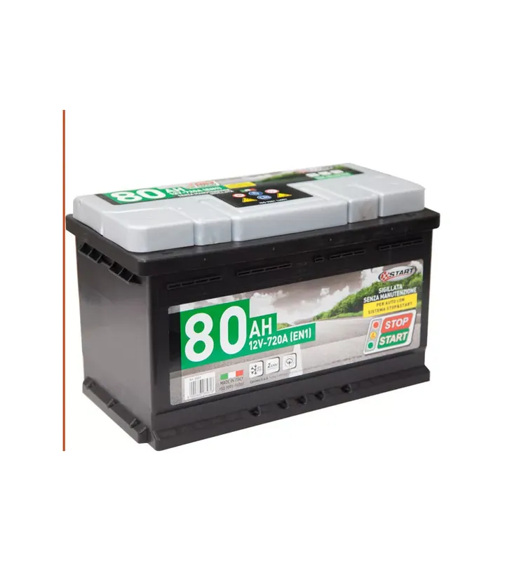 Economico Batteria stop&start 80ah 12v 720a (en1) sigillata polo destro cassetta l3