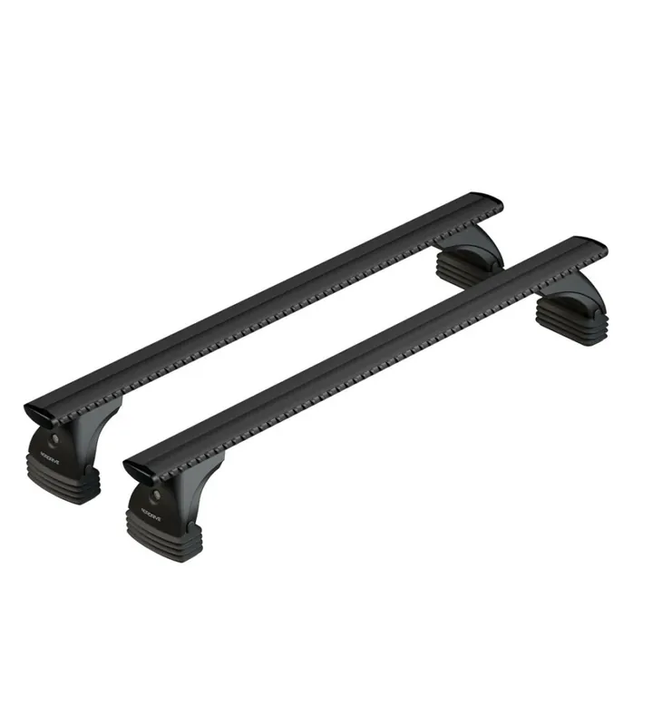 Economico Set completo barre portatutto "evos 059 silenzio black s" in alluminio - nk059ebs