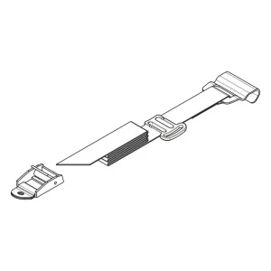 Ultima Occasione Set 2 cinghie posizioni 1 e 3 per porta bici posteriori n50928
