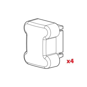 Scelto Dai Clienti Set 4 tappi per barre kargo n99996