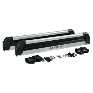 Subito Disponibile Coppia portasci nordrive "pro-slider evo aluminium ps-60" argento - n40000