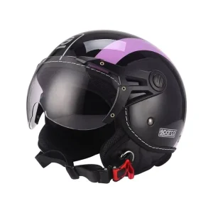Casco moto sparco "sp501" nero/viola, tg l Miglior Prezzo