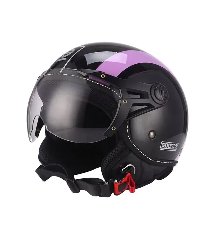 Casco moto sparco "sp501" nero/viola, tg l Miglior Prezzo