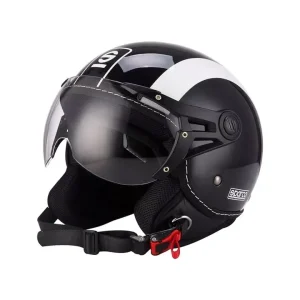 Miglior Prezzo Casco moto sparco "sp501" nero/bianco, tg l