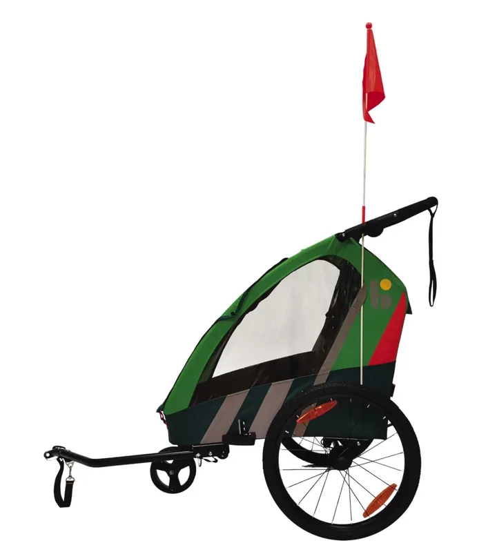 Rimorchio passeggino bici bellelli "trailblazer" 2 in 1 verde chiaro, 41 kg Acquista Ora