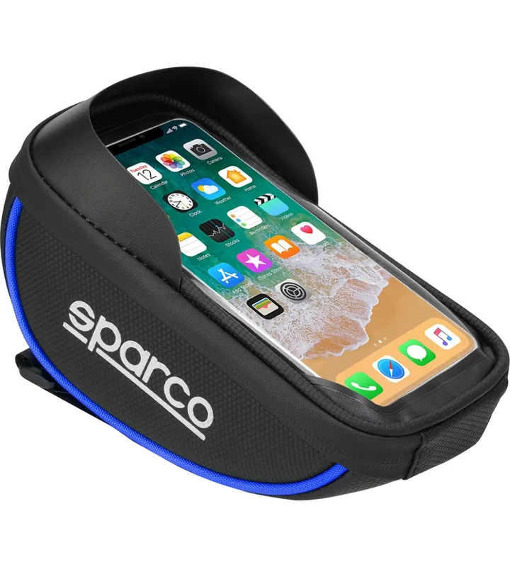 Novità Borsa porta cellulare per bici sparco in microfibra, 19x11x5,5 cm