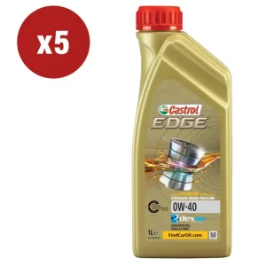 5 pezzi olio castrol edge 0w-40 1l Offerta Limitata