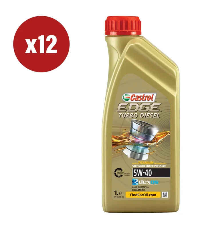 Must-Have 12 pezzi olio castrol edge td 5w-40 q3 titanium 1l