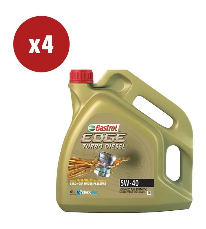 A Buon Prezzo 4 pezzi olio castrol edge td 5w-40 q3 titanium 4l