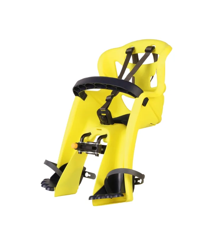 Seggiolino per bici anteriore bellelli "tatoo plus" giallo, portata massima 15 kg Solo Oggi