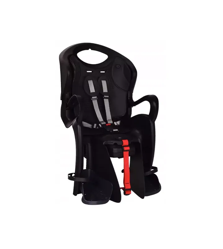 Seggiolino bici posteriore "tiger lux easy" nero, portata massima 22 kg Esclusivo