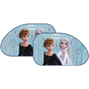Affare Coppia tendine auto laterali trapezio "frozen ice" 65x38 cm