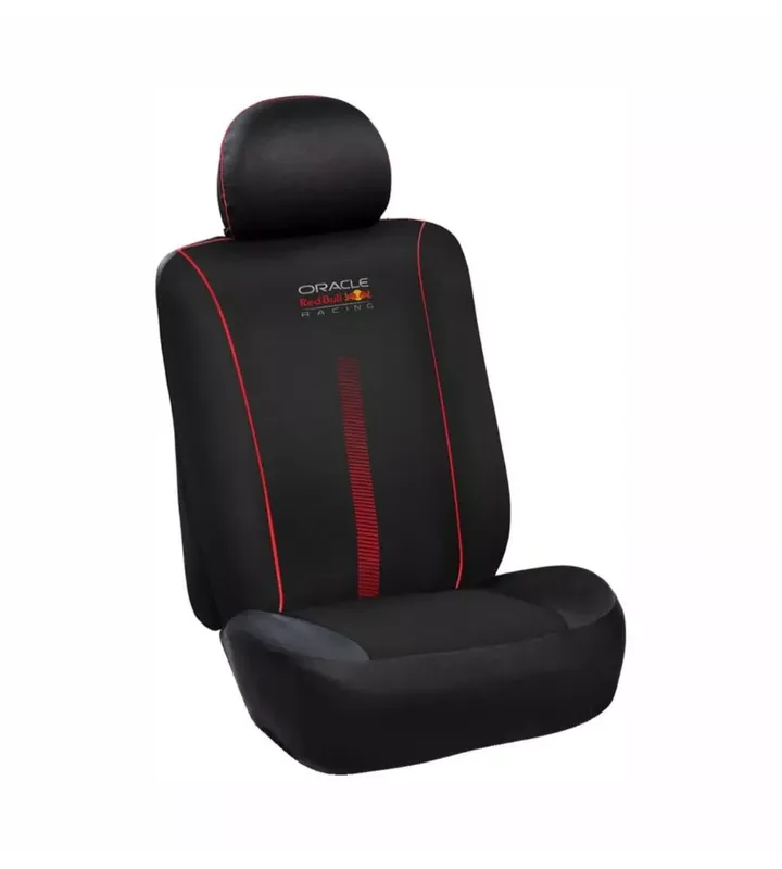 Popolare Coprisedile auto redbull "powerbar" nero e rosso