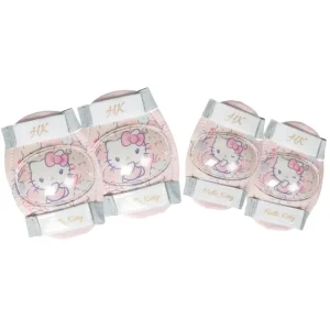 Kit di protezione "hello kitty" con 2 gomitiere e 2 ginocchiere Economico