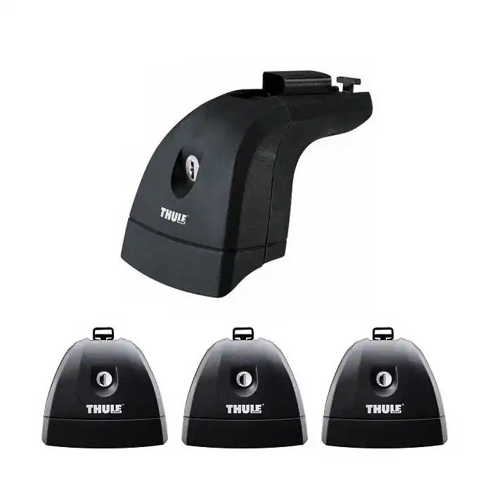 Nuova Collezione Kit 4 piedi Thule Rapid Fixpoint XT 751 per barre portatutto Thule