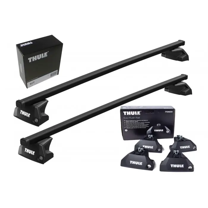 Di Tendenza Portatutto Thule completo di SquareBar e Kit per Audi A4 Avant 08→15 con profili integrati