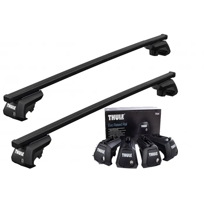 Super Prezzo Portatutto Thule completo di SquareBar e Kit per Seat Ateca 16→ con barre longitudinali