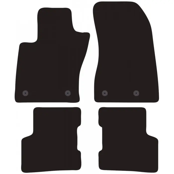 Set completo di tappeti in moquette su misura "JEPP Renegate 14 interasse fix lasto passegero 18cm" Esclusivo