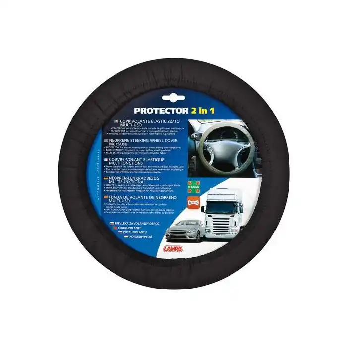 Coprivolante Lampa elasticizzato in poliestere nero Soddisfatti O Rimborsati
