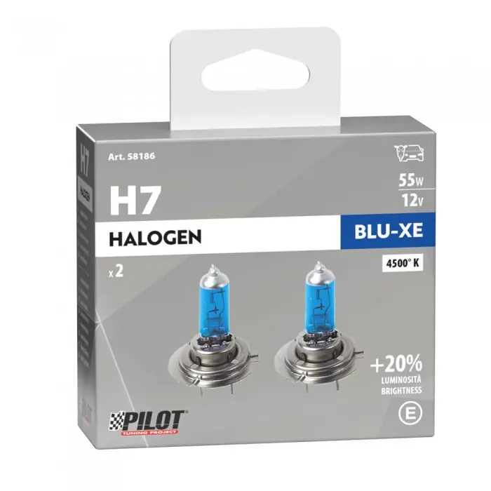 Lampada alogena Pilot Blu-Xe 12V - H7 Ultra -Bianco Esclusivo