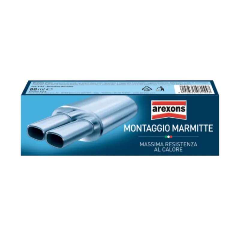 Nuovo Arrivo AREXONS 8155 PASTA PER MONTAGGIO MARMITTE - 80 ML, MASSIMA RESISTENZA E FACILITÀ DI MONTAGGIO