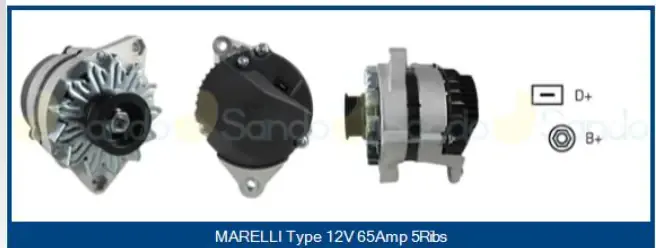 Alternatore PARIS-RHONE PRAL148 (Codice OEM 46231678) per FIAT Fiorino, Tempra, Ritmo, Tipo, Uno, Innocenti, Lancia Vendita Finale