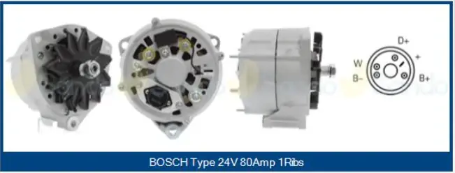 Acquista Ora Alternatore PARIS-RHONE PRAL009HQ (Codice OEM 8033366) per DAF XF, CF, 95, 85, 75, 65, 55, 45 e MAN L2000, F2000, E2000