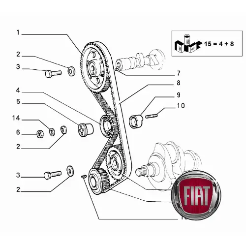 71773328 FIAT - GRUPPO COMANDO DISTRIBUZIONE 71754849 Economico