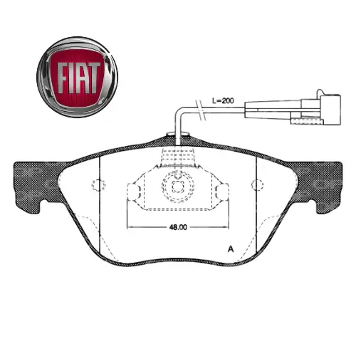 Prezzo Scontato 77362222 FIAT - PASTIGLIE FRENO TRW GDB1212 FERODO FDB1299