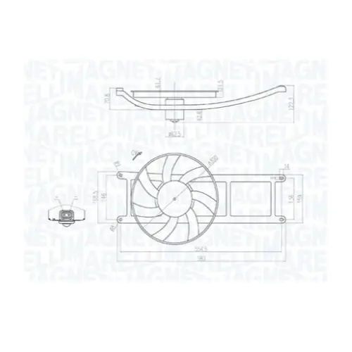 069422715010 MAGNETI MARELLI - VENTOLA RAFFREDDAMENTO MOTORE MTC715AX Prezzo Basso