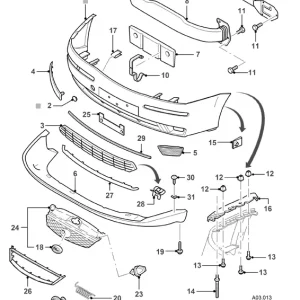 Super Prezzo FORD 1415693 - BUMPER REAR