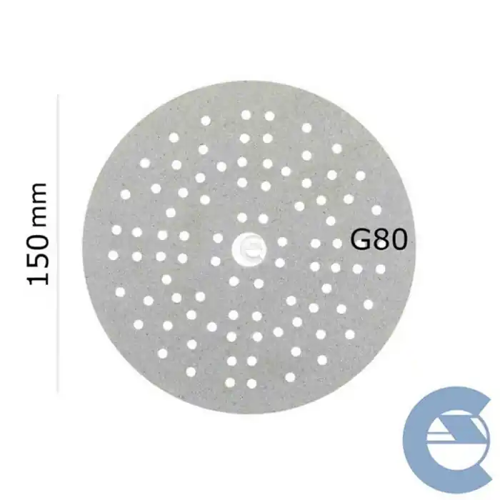 Mirka Iridium P80 150mm Ch09980 Kit 100 Pezzi X Disco Carta Abrasiva 121f Grana Grossa Reso Gratuito