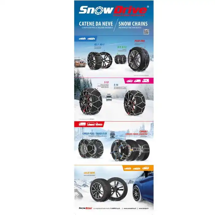 Poster Cm 58x160 Catene Da Neve Espositori Catene Catene Da Neve Prezzo Ridotto
