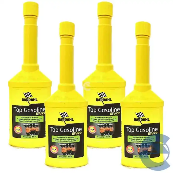 Nuova Collezione Bardahl Top Gasoline Evo Ex Top Benzina 250ml 107019 Additivo Pulizia Iniettori Benzina X4 Nuova Formula
