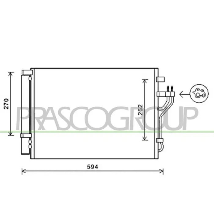 Saldi Condensatore Per Hyundai Ix35 Dal 2009 Al 2013