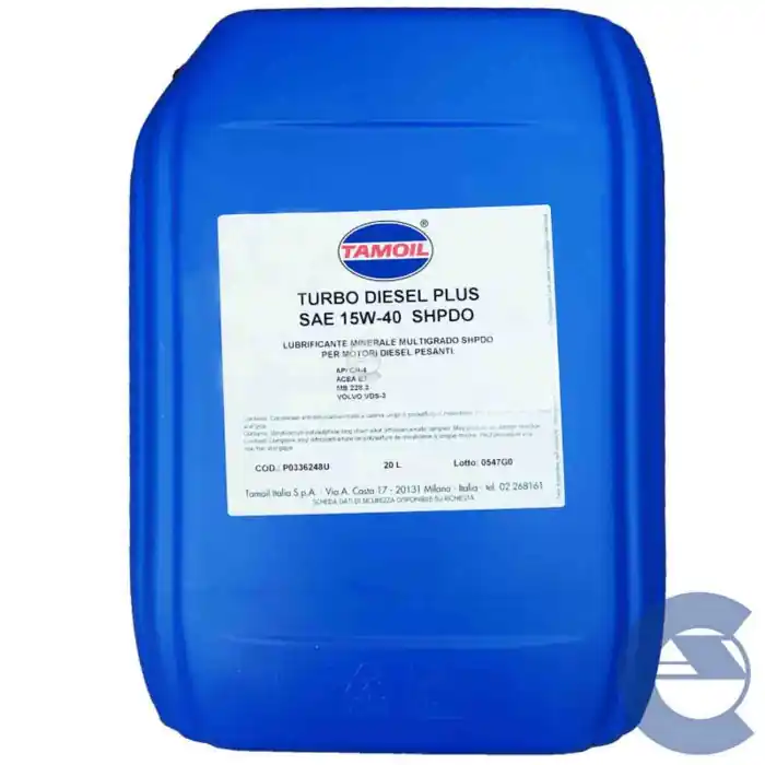 Tamoil Turbo Diesel Plus 15w40 Shpdo Olio Motore Furgoni E Camion 20lt Affare
