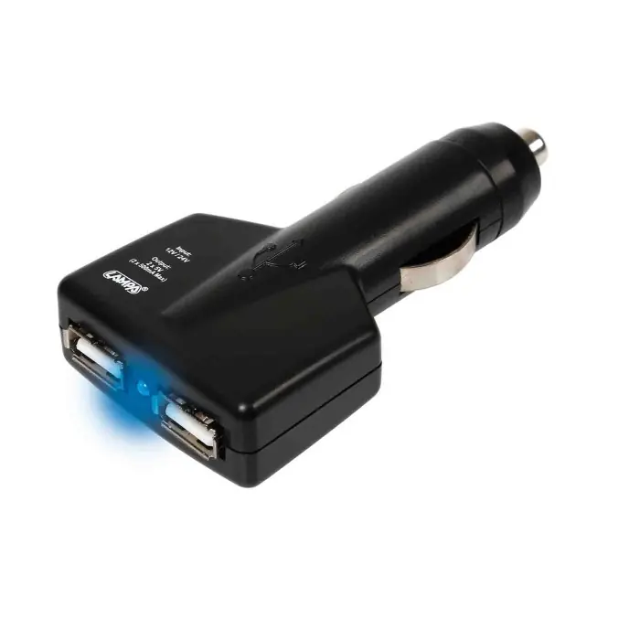 Caricabatteria 2 Porte Usb 1500 Ma 12/24v Caricabatteria Usb 12/24v Consegna Rapida