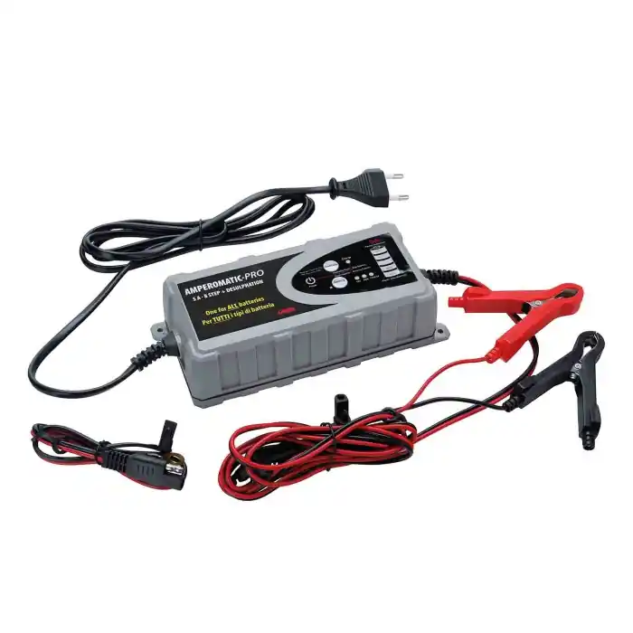 Amperomatic Pro Caricabatteria Intelligente 12v 5a Caricabatterie Accessori Per Batteria Ultime Pezzi