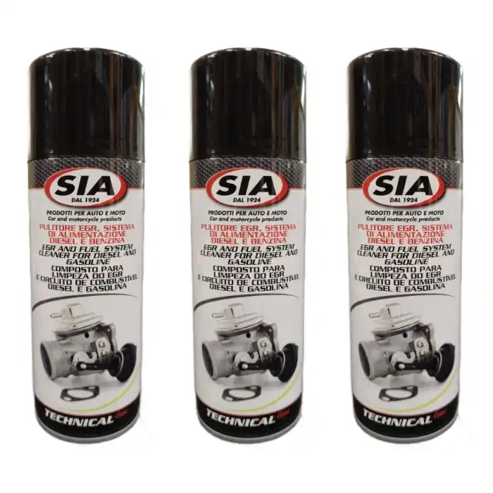 Ultime Pezzi Sia 8557 Pulitore Sistema Alimentazione Valvola Egr 400 Ml Con Cannuccia Dosatore 3 Pezzi