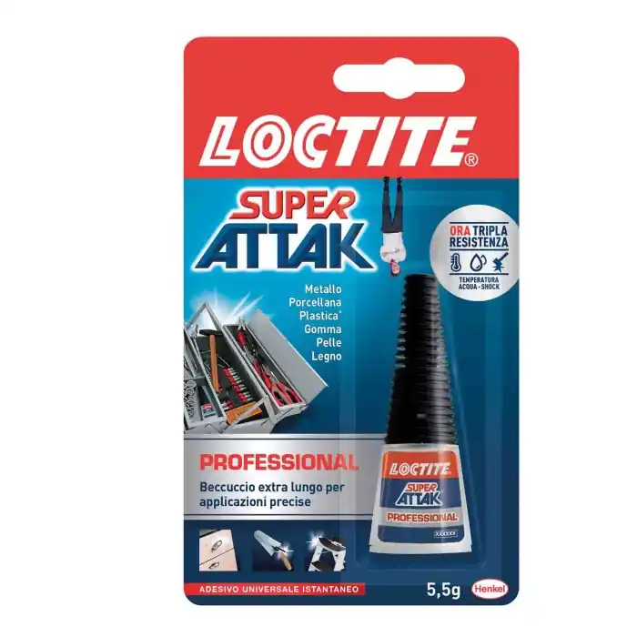 Loctite Super Attak Professional 5 5 G Conf. Singola Adesivi Professionali Super Prezzo