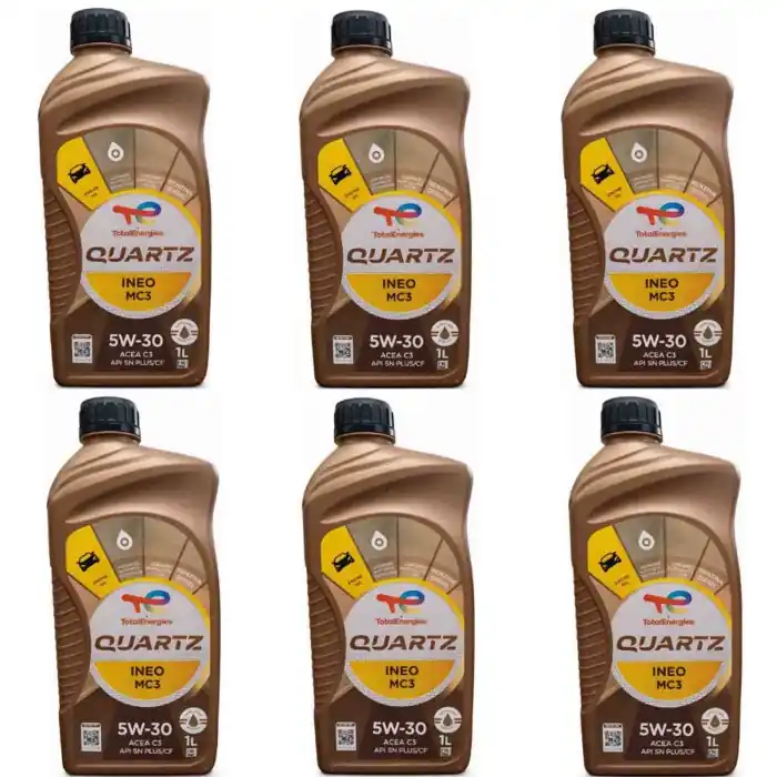 Spedizione Espresso Total Quartz Ineo Mc3 5w-30 Olio Motore Progettato Per Alte Prestazioni 6 Litri