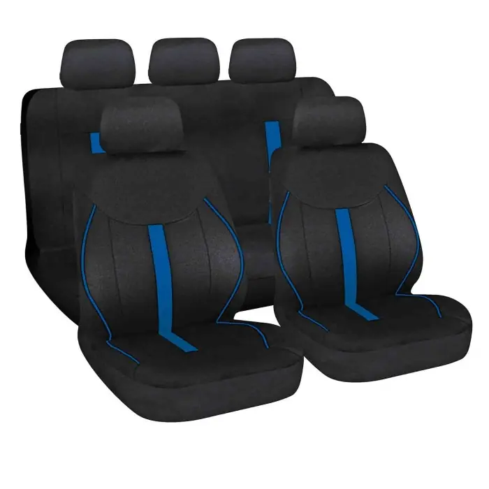 Affare Speed Set Fodere Coordinate Nero/blu Coprisedili Set Completo Coprisedili