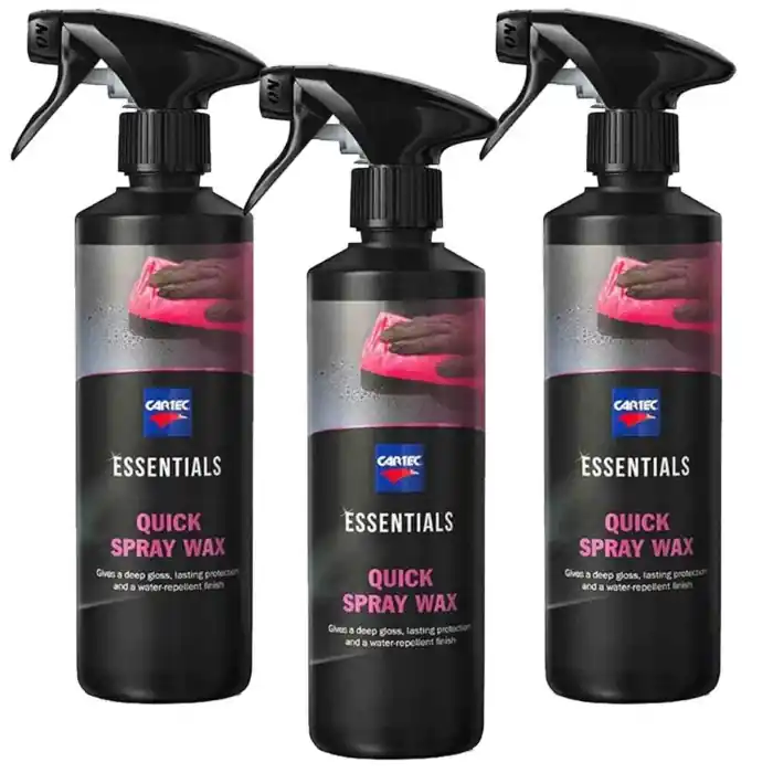 Bestseller Cartec Cera Liquida Per Auto Metallizzate, Opache, Perlate E Pastello Essentials Quick Spray Wax 3 Pz X 500ml