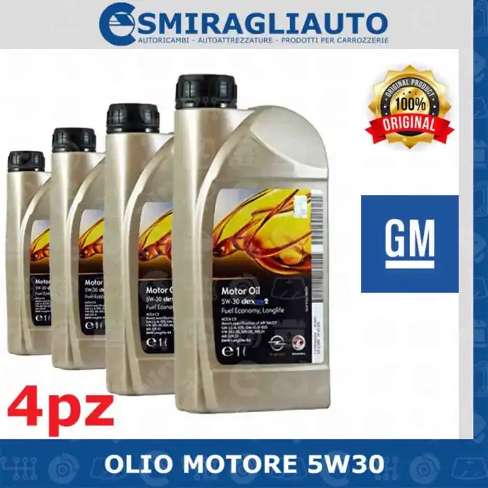 Olio Motore Auto Opel Dexos 2 Longlife 5w30 4 Litri Benzina Turbo Diesel Gasolio Prezzo Ridotto