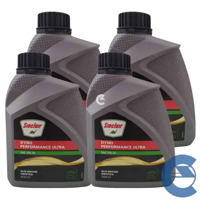 Sinclair Dyno Performance Ultra 5w30 4 Litri Olio Motore Veicoli E Auto Fap Acea C3 Professionale