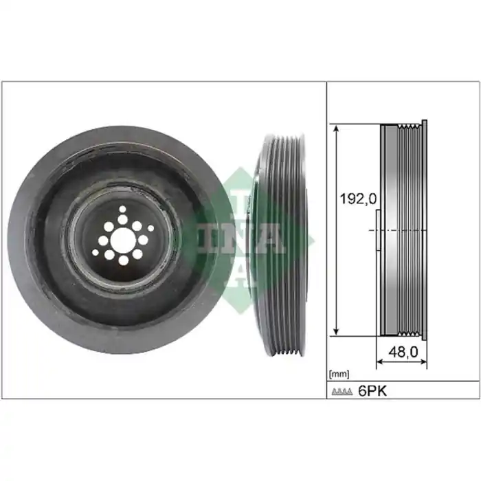 Pagamento Sicuro Puleggia cinghia Albero a gomiti 544 0102 10 SCHAEFFLER INA per AUDI VW