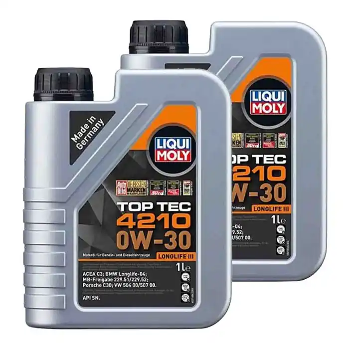 Liqui Moly 21604 Olio Motore 0w30 Acea C3. Top Tec 4210 Con Specifiche Longlife Iii. Confezione 2 Litri Miglior Prezzo